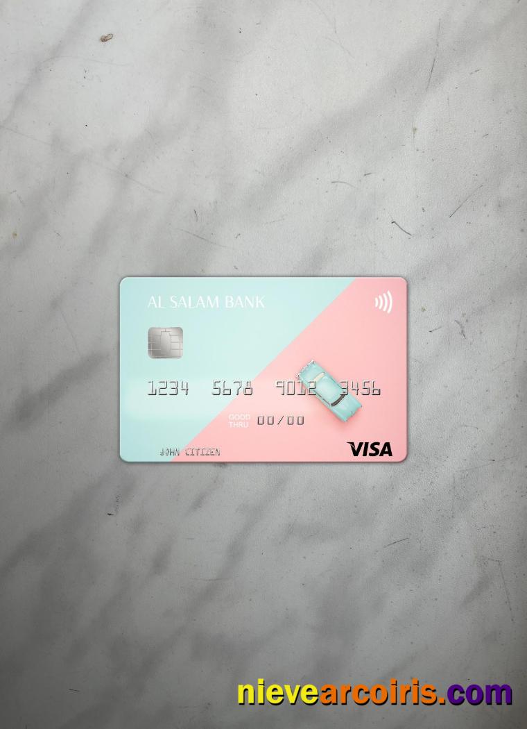 Algeria Al Salam Bank visa card photolook